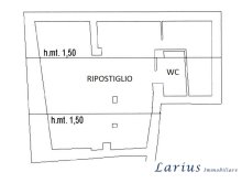 Large two-room apartment with two bathrooms, attic and cellar