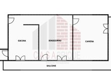 Comfortable two-room apartment for sale in the center of Bagheria