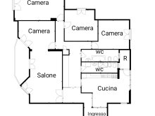 VIA S.DOMENICO - 6-room apartment, kitchen and two bathrooms