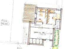 Newly built semi-detached house