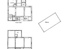 free villa on 4 sides with park and swimming pool