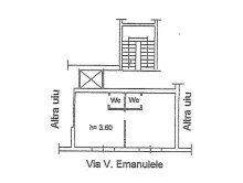 Commercial space for rent, 2 windows and 2 bathrooms