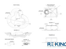 Villa with swimming pool under construction with sea view