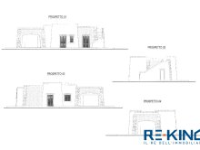 Villa with swimming pool under construction with sea view